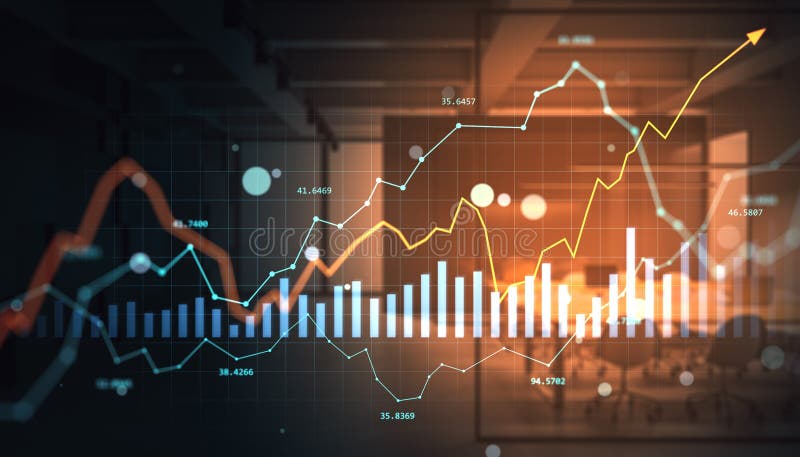 Financial analytics background